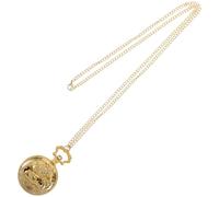 Yardenfun Retro Pocket Watch Golden Dragon Large Dial for Men and Women Zinc Alloy Mechanical Watch Chain