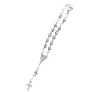 Yardenfun Retro Rosary Bracelet for Men and Women Jesus Cross Wrist Jewelry Durable Bead Chain for Daily Wear and Parties present for Christian Faith