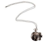 Yardenfun Retro Vintage Pocket Watch Decorative Chain Steampunk Style Mechanical Timepiece for Men Women Unique Train Pattern Design
