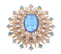 Yardenfun Rhinestone Brooch Pin for Women Vintage Inspired Star Accessory Elegant Design for Dresses Sweaters Scarves Sparkling Crystal Embellishment Flair