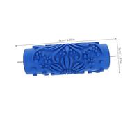 Yardenfun Rubber Texture Roller for Wall Decoration DIY Patterned Paint Tool for Smooth Even Application Walls Doors Furniture Beginner-Friendly Stencil Roller