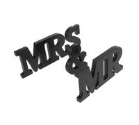 Yardenfun Rustic Wooden Mr and Mrs Wedding Sign Freestanding Letters Table Centerpiece for Reception Stable Vintage Decor for Anniversary Party and Sweetheart Table