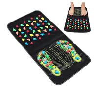 Yardenfun Safe Stone Walking Foot Massager Mat for Home Use Durable Acupressure Reflexology Cushion Compact Body Care Pad for Plantar Pressure