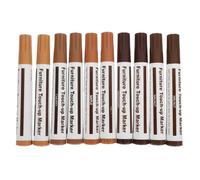 Yardenfun Scratch Repair Markers Furniture Repair Pens 10pcs Wood with Strong Coverage and Smooth Writing Plastic Pen Holder for Touching up Scratches on Wood Furniture and Floors