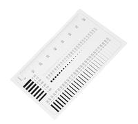 Yardenfun SEC transparency chart sec size estimation chart plastic ruler for transparent defect detection and area measurement in inspection sewing craft