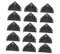 Yardenfun Shipping Edges Guards 100 Pcs Frame Corner Protectors Black 50x50x30mm Plastic Pe Pp Material Simple Installation for Corner Protection