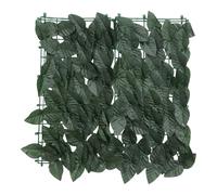 Yardenfun Simulated Leaf Fence Decor Net 0.5x3m Dark Green Climbing Leaves Artificial Hedge Panel for Balcony Garden Privacy Screening Outdoor Decorative Fence