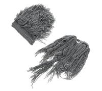 Yardenfun Simulation Beard Mustache Wig Hat Thick Fake Whiskers Cap for Cosplay Masquerade Comfortable Headwear for Costume Party and Photo Props Medium Gray