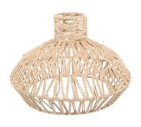 Yardenfun Small Retro Lampshade Cover for Ceiling Lamp Handwoven Paper Rope Simulated Rattan Light Shade Vintage Design for Chandelier Wall Floor Lamps Boho Style Home Decor