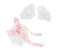 Yardenfun Soft Plush Cat Ear Clips and Tail Set for Women Comfortable Cosplay Accessory with Secure Hairpin for Halloween Parties Stage Performances and Lolita Dress-up