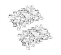 Yardenfun Sparkling Rhinestone Shoe Clips for Women High Heels and Sandals Removable Wedding Shoe Buckles with Zinc Alloy Craftsmanship Fade Resistant Decorative Charms for Bridal Party