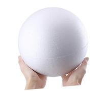 Yardenfun Sphere Polystyrene Ball 20cm Large Craft Ball Extra Large Polystyrene Balls White for Boys and Girls Christmas Decor