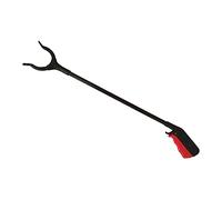 Yardenfun Stainless Steel Garbage Grabber Clamp Lightweight Litter Picker Tool for Outdoor Cleaning Students Elderly Easy Grip Trash Pickup Aid for Home and Public Use