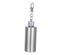 Yardenfun Stainless Steel Mini Hip Flask Keychain Portable Pocket Camping Flask for Whiskey Wine Spirits Outdoor Hiking
