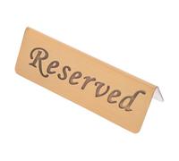 Yardenfun Stainless Steel Reserved Table Sign for Restaurants Reservation Sign for Weddings Events Elegant Bronze Color for Chair Seating