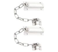 Yardenfun Stainless Steel Security Chain Door Lock 2 Sets Thickened Interior Door Hook Latch with Safety Chain