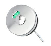Yardenfun Stainless Steel Toilet Door Lock with Red Green Vacancy Indicator for Public Restroom Partition Privacy Latch Suitable for Bathroom and Wc Use