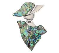 Yardenfun Stylish Seashell Brooch Pin for Women Durable Alloy Design Lightweight and Portable Accessory for Coats and Suits for Parties and Special Events