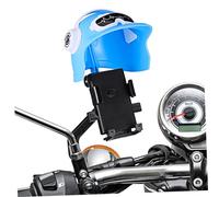 Yardenfun Sunshade Bike Phone Mount with Secure Clamp Adjustable Motorcycle Rear Mirror Holder for Smartphones Easy Installation Shake Stand for Safe Hands Riding