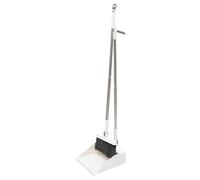 Yardenfun Supple Bristle Broom and Dustpan Set Lightweight Home Cleaning Essentials for Tile Laminate Floors Flexible Bristles for Easy Debris Sweep and Narrow Corner Garbage Collection