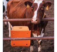 Yardenfun Thickened Livestock Feeding Box Tray for Salt Lick Brick, Cage Accessory Nutrition Lick Brick Holder Suitable for Sheep and Cattle Random Style