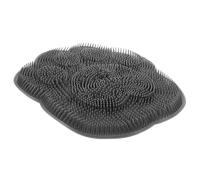 Yardenfun TPR Foot Scrubber Massage Pad with Suction Cups for Shower Non Slip Bathroom Massage Mat for Dead Skin Removal and Foot Care Grey Back Scrubber for Home Use
