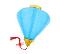 Yardenfun Traditional Vietnamese Lantern Blue Hanging Cloth Lantern for Outdoor Street Garden Party Decoration Romantic Night Scene Festival Wedding Accent