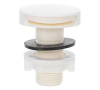 Yardenfun Urinal Spud Component: Plastic Inlet Water Nozzle - 1/2 in Funnel Adapter for Hospital Or Restaurant Urinal Repir Kit White