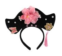 Yardenfun Vintage Chinese Princess Hairband Retro Qing Dynasty Headpiece Comfortable Hanfu Hair Accessories for Party Cosplay Theater Photography with Tassels