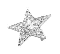 Yardenfun Vintage Star Brooch Pin with Rhinestones Alloy Lapel Pin for Womens Clothes Sweaters Jackets Elegant and Versatile Fashion Accessory for Stylish Outfit Decoration