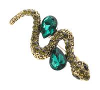 Yardenfun Vintage Zinc Alloy Snake Brooch Pin for Women Hand Polished Animal Lapel Pin with Intricate Detailing Coat Badge Accessory Stylish Hat Decoration for Various Events
