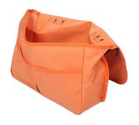 Yardenfun Wheelchair Side Storage Bag Orange High Visibility Hanging Organizer with Multiple Compartments for Seniors Travel Rehabilitation and Daily Mobility