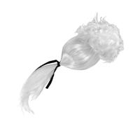 Yardenfun White Curly Gentleman Lawyer Wig Friendly Judge Costume Wig for Fancy Dress for Parties and Stage Performances