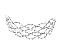 Yardenfun Wide Mesh Rhinestone Hairband for Women Comfortable Lightweight Headband with Sparkling Bling Details Western Chic Hair Jewelry for Parties and Holiday Styling