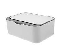 Yardenfun Wipes Dispenser for Refillable Wipe Holder with Travel Wipes Container Tissue Storage Box for Home and Bathroom Use Deep Grey