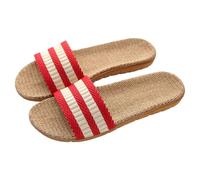 Yardenfun Women S Open-toe Slippers Soft Breathable Indoor Footwear for Summer Casual Lightweight Home Slippers with Quiet Non-slip Soft Sole Suitable for Dining Living Bedroom Use