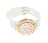 Yardenfun Women Wrist Watch Silicone Band Quartz Movement Female Watch Casual White Lady Suitable for Daily Wear