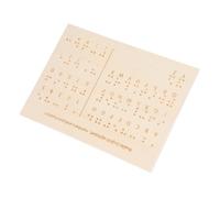 Yardenfun Wood Braille Letter Board Versatile Teaching Aid for Blind People Smooth Surface for Easy Cleaning Designed for Learning and Teaching Braille Letters and Numbers