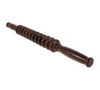 Yardenfun Wooden Four Wheel Massage Roller Stick for Muscle Relief Handheld Manual Body Massager for Neck Back Legs Portable Natural Wood Therapy Tool for Yoga Deep Tissue Massage