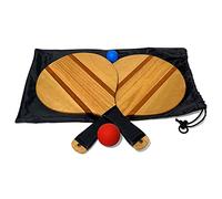 YardGames Premium Cooperative Outdoor Frescobol Game Set with 2 Paddles for Easy Backyard, Beach, or Park Summer Games for All Ages & Skill Levels