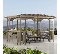 Yardistry Direct UK Madison Pergola 10Ft X 14Ft (3M X 4.2M) With 2 Bar Stools