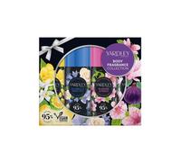 Yardley London Body Spray Collection, 4 x 75ml Contemporary Deodorizing Body Sprays, Mini Mist Gift Set, Includes Gardenia & Cassis, Orchid & Vanilla, Handy Bag Size Body Spray Set for Women