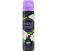 Yardley London Gardenia & Cassis Body Spray, Refreshing & Long Lasting Body Fragrance Mist with Floral & Fruity Notes, Ideal for Daily Use, Light & Elegant Scent for Women, 75ml