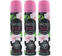 Yardley Ladies Womens Body Spray Deodorant Blossom 75ml 3 Pack