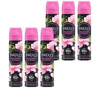 Yardley London Blossom and Peach Body Spray, Floral Body Spray for Women with Notes of Citrus and Cassis, Blossom Body Mist for Women 6 x 75ml