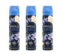 Yardley London Bluebell Sweetpea Body Spray, Floral Mist, 3x 75ml | Floral Body Mist with Notes of Citrus and Bergamot, 95% Natural Ingredients, Vegan and Cruelty Free, UK Made