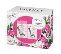 Yardley London Body Powder & Soap Collection - English Rose Aroma, Daily Moisturising Floral Skin Care, Vegan Luxury Gift Set for Women