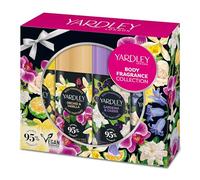Yardley London Body Spray Collection, 4 x 75ml Contemporary Deodorizing Body Sprays, Mini Mist Gift Set, Includes Gardenia & Cassis, Orchid & Vanilla, Handy Bag Size Body Spray Set for Women