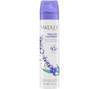 Yardley London English Lavender Body Spray, 75ml, Pack of 1 | Floral Body Mist with Notes of Geranium and Jasmine, Lavender Scent, 95% Natural, Vegan and Cruelty Free, UK Made