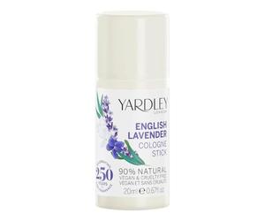 Yardley London English Lavender Cologne Stick, Solid Perfume Stick for Women with Notes of Bergamot and Sage, Soothing Womens Perfume 20ml
